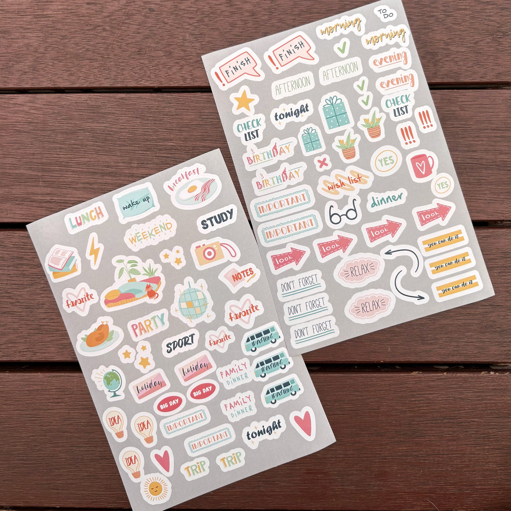 Stickers - Pack of 10 sheets